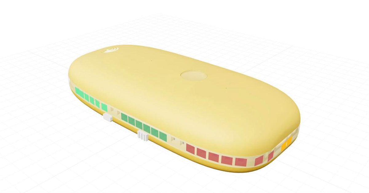The Goldfish case in its workbench's 3D view